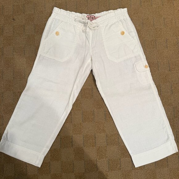 Juicy Couture White Linen Pants - Picture 1 of 4